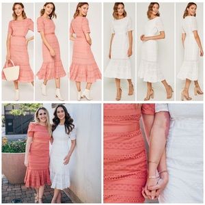Hayden, Bianca Terracotta Eyelet Dress